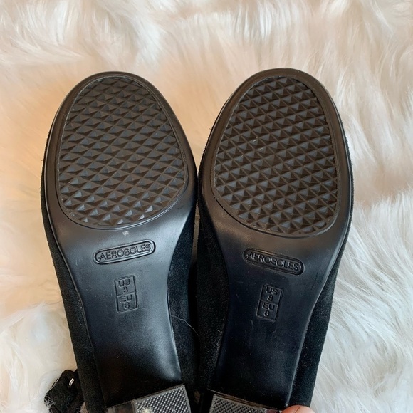 Aerosoles- Roll Back- black Suede mules/ Pumps - size 8 - Picture 6 of 6